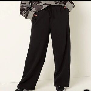Vs PINK Wide Leg Fleece Sweatpants NEW
